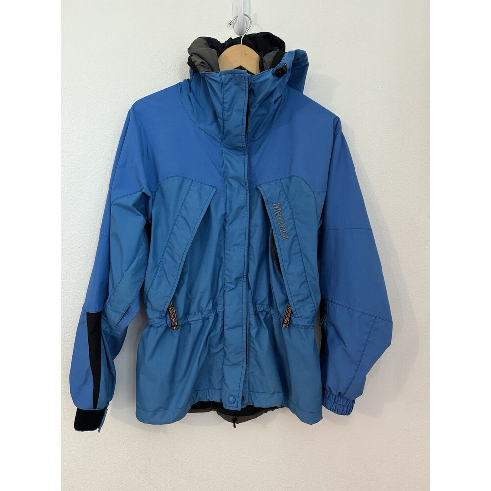 MARMOT Winter Ski Snowboard 3-in-1 Blue Waterproof Jacket Coat M No Zip Lining